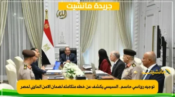 توجيه رئاسي حاسم.. السيسي يكشف عن خطة متكاملة لضمان الأمن المائي لمصر 1